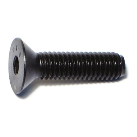 Midwest Fastener 3/8"-16 Socket Head Cap Screw, Flat, Plain Steel, 1-1/2 in Length, 10 PK 72284